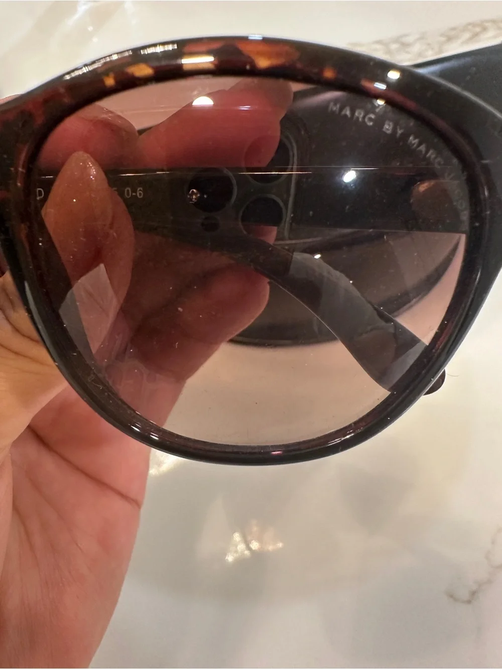 Marc By Marc Jacobs Tortoiseshell Sunglasses with Brown Lenses